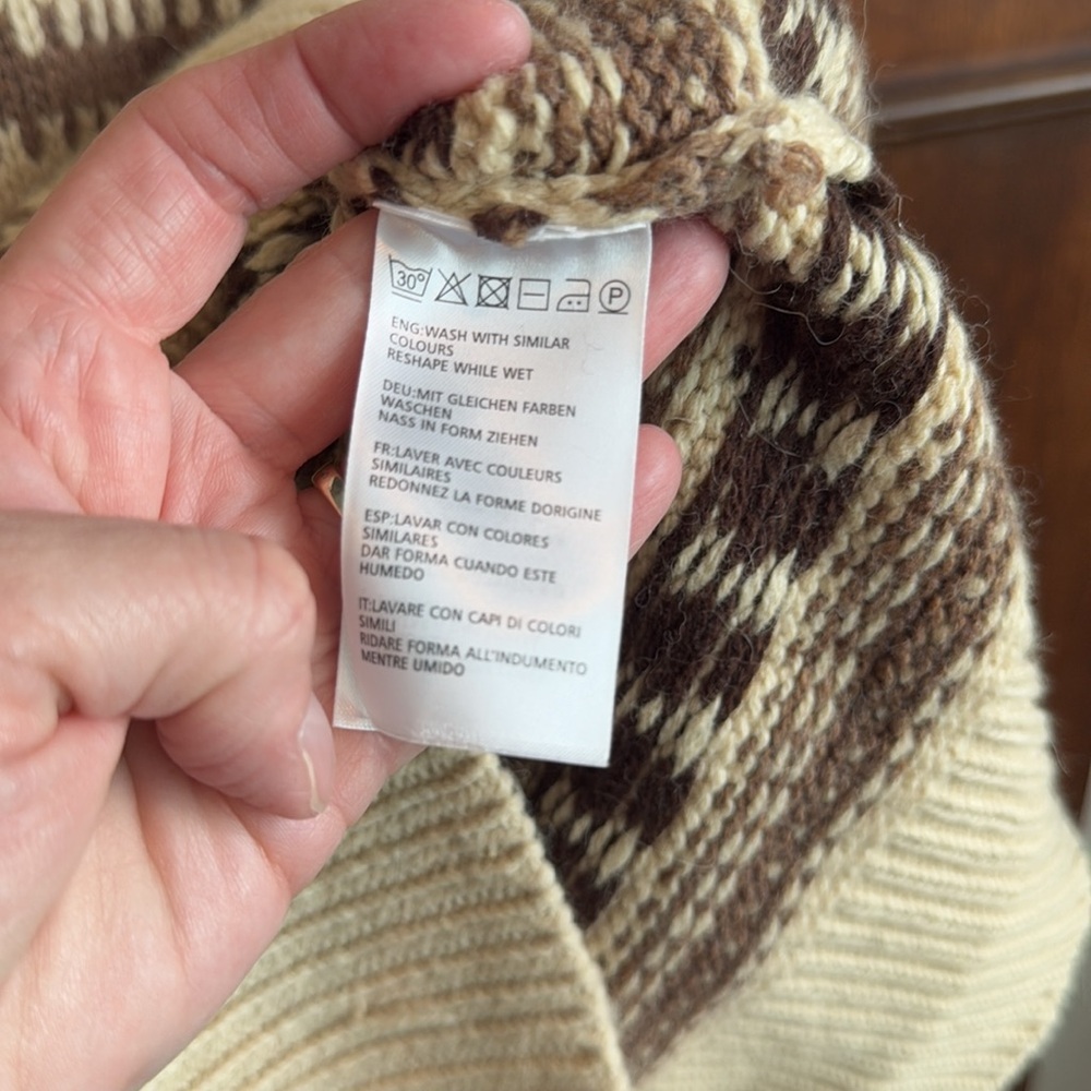GANT Rugger Khaki Knitted Wool Alpaca Turtleneck Sweater NWT Large - Picture 9 of 13